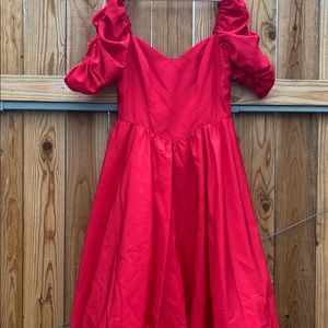Vintage ILGWU Red Prom Dress